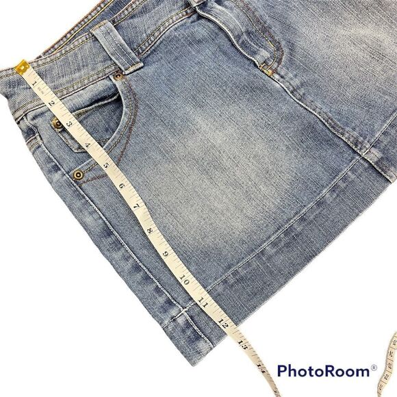 SO Denim Jean Blue Mini Skirt Size 9 - Picture 4 of 4